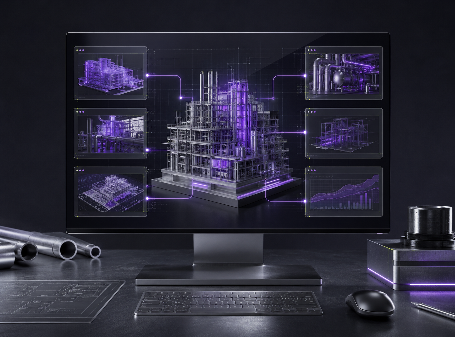 Interfaces do site - Imagem Soluções